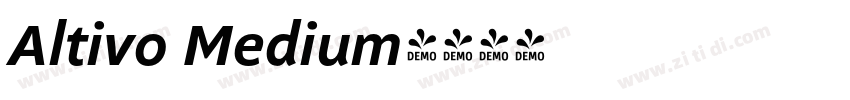 Altivo Medium字体转换